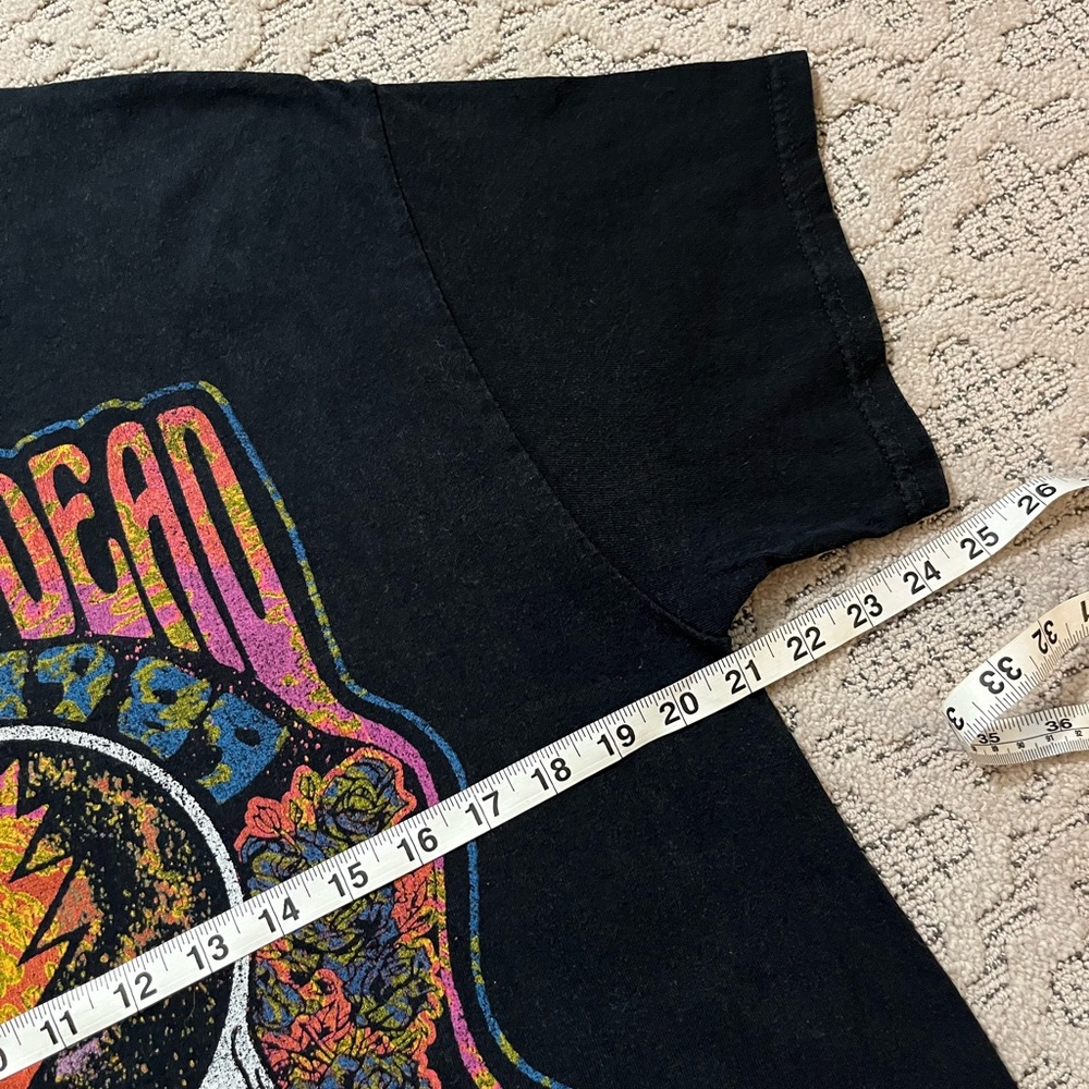 🐢 '22 Grateful Dead Band Flowered Funk Color Junk Food Thick Cotton Skull Tee - Picture 12 of 13